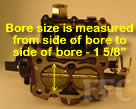 Picture of Y39 COT marine carburetor with large bore size