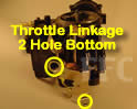 Picture of Y39 COT marine carburetor with throttle linkage 2 hole bottom